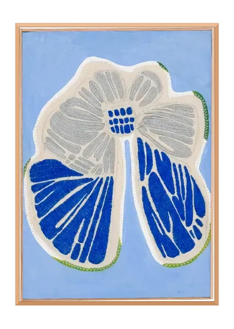 Studio Mogador 1947 - Dénouement 3, 2025. Peinture à l'huile et broderie sur coton cousu. Margaux Derhy
