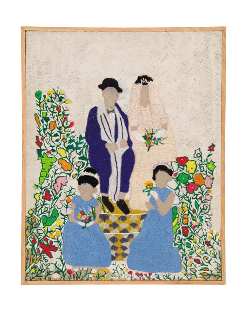 La couleur de l'amour 2, 2024. Broderie sur lin. Margaux Derhy