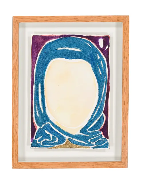 Mères Souveraines - dessin 6, 2025. Aquarelle et broderie sur papier. Margaux Derhy