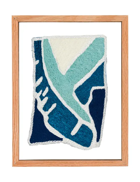 Studio Mogador 1947 - Murmure 5, 2025. Broderie à la main sur coton cousu. Margaux Derhy