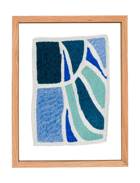 Studio Mogador 1947 - Murmure 3, 2025. Broderie à la main sur coton cousu. Margaux Derhy