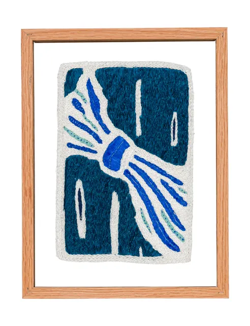 Studio Mogador 1947 - Murmure 4, 2025. Broderie à la main sur coton cousu. Margaux Derhy