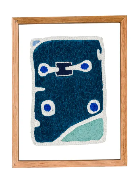 Studio Mogador 1947 - Murmure 2, 2025. Broderie à la main sur coton cousu. Margaux Derhy